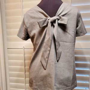 Banana Republic bow blouse on Grey size M